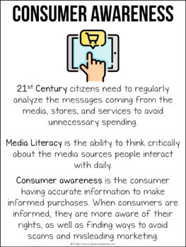 Media Literacy: Consumer Awareness Lesson - Meal Delivery Kits