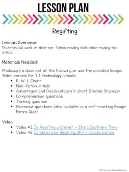 Regifting Non-Fiction Article