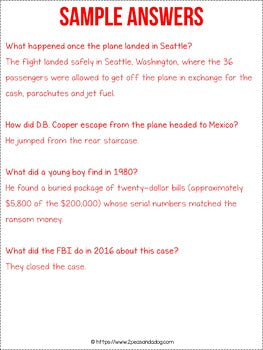 The D.B. Cooper Mystery Non-Fiction Article