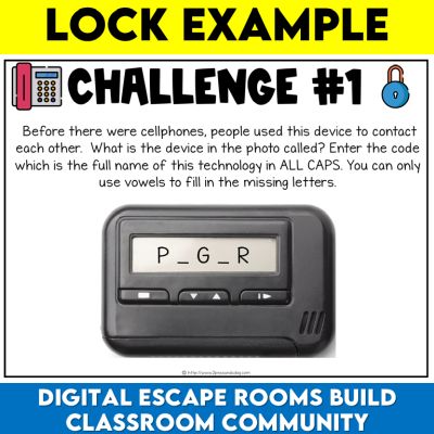 Back to School Digital Escape Room