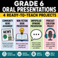 Grade 6 Oral Presentations Bundle, Public Speaking Projects