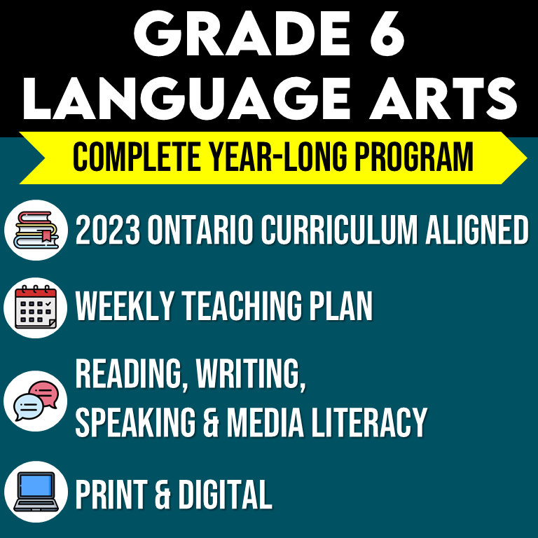 Grade 6 Language Arts Ontario Full Year ELA Program