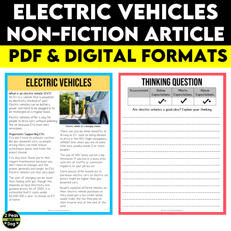 Electric Cars Non-Fiction Article