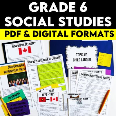 Grade 6 Ontario Social Studies Bundle Strand A and B