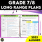 Grade 7/8 Long Range Plans Ontario Curriculum