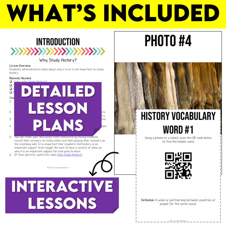 Grade 7 History Bundle New France, British North America, and Conflict 1713-1850