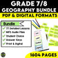 Grade 7/8 Geography Bundle Ontario Curriculum