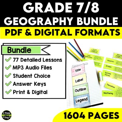 Grade 7/8 Geography Bundle Ontario Curriculum