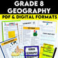 Grade 8 Geography Bundle Ontario Curriculum