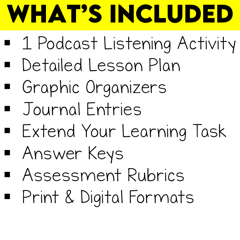 Podcast Listening Comprehension Lesson - Halloween Stores