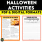 Halloween Activities Unit