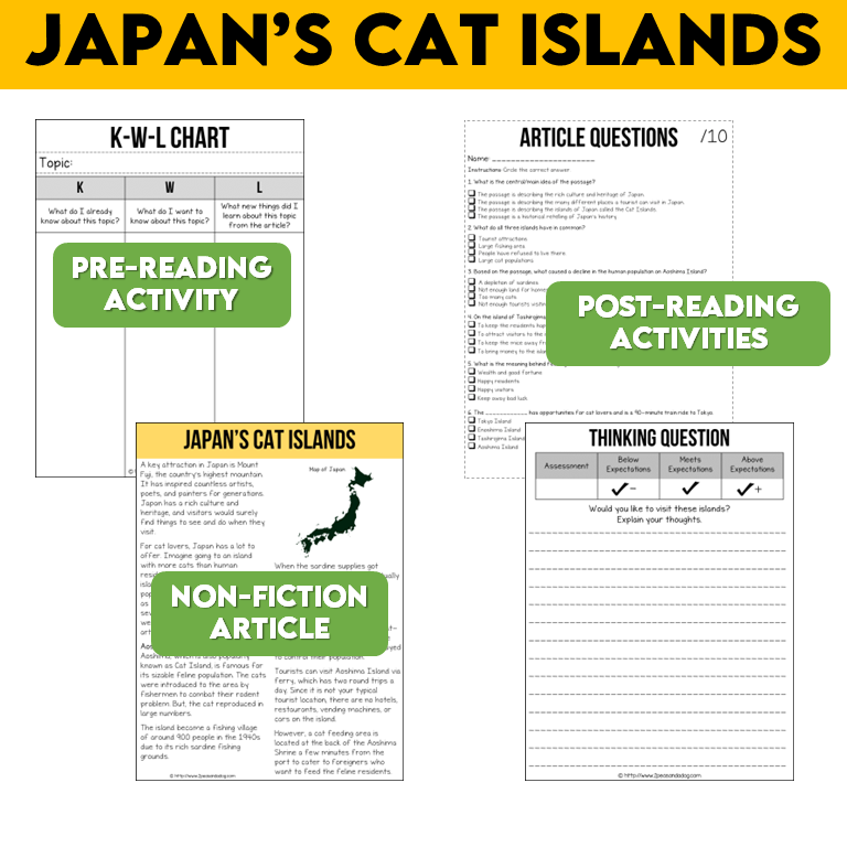 Japan's Cat Islands Non-Fiction Article