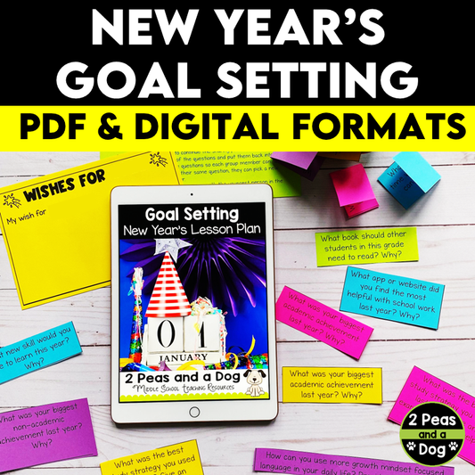 New Year's Goal Setting Activity and Reflection Sheets