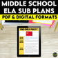 Middle School ELA Sub Plans - Topic One-Child Policy