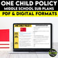 Middle School ELA Sub Plans - One Child Policy