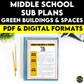 Middle School ELA Sub Plans - Topic Green Buildings and Spaces