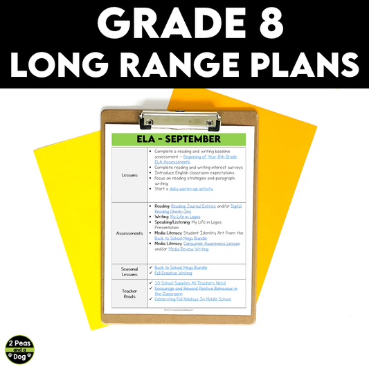 Grade 8 Long Range Plans Ontario Curriculum