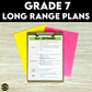 Grade 7 Long Range Plans Ontario Curriculum