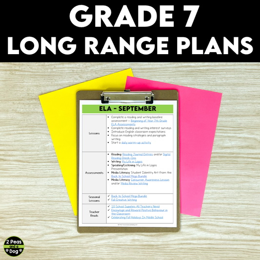 Grade 7 Long Range Plans Ontario Curriculum