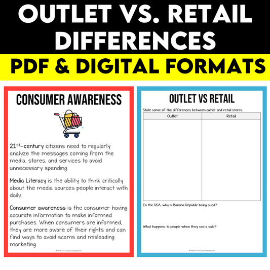 Media Literacy: Consumer Awareness Lesson - Outlet vs. Retail