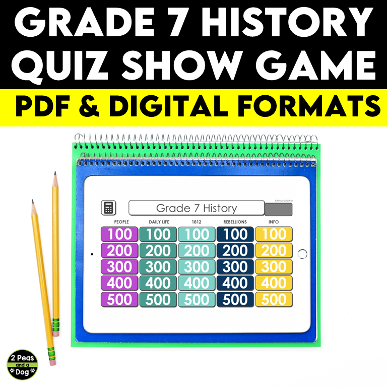 Grade 7 History Strand B Quiz Show Game