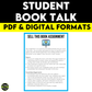 Book Talk Assignment