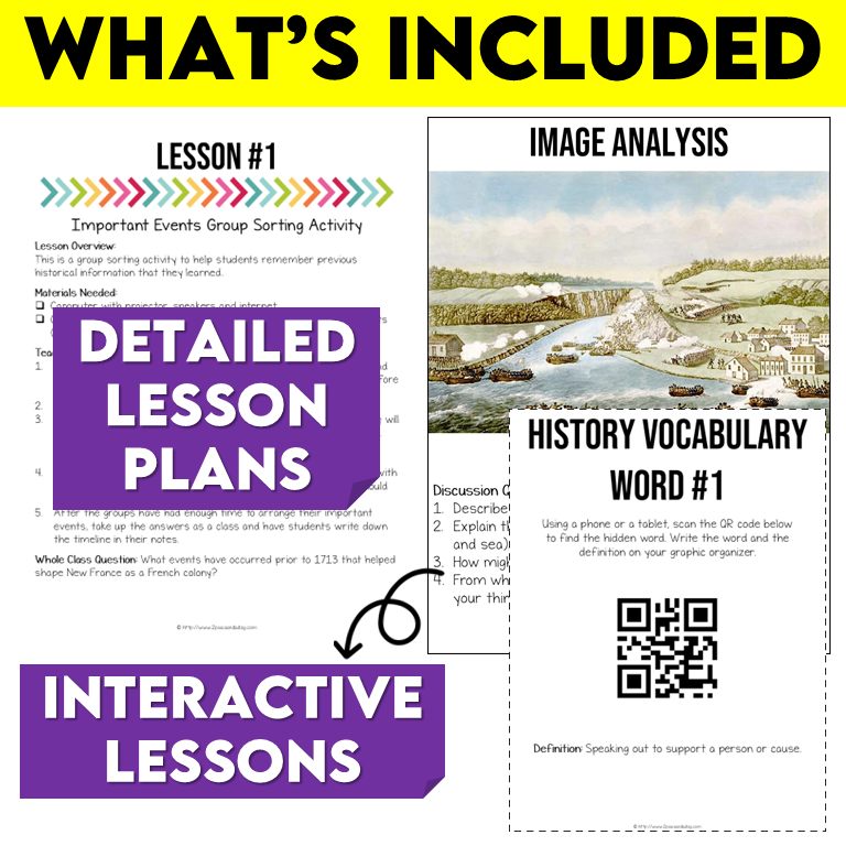 Grade 7/8 Canadian History Bundle 1713-1914