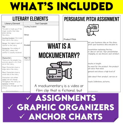Full Year Middle School English Language Arts Lesson Bundle 2