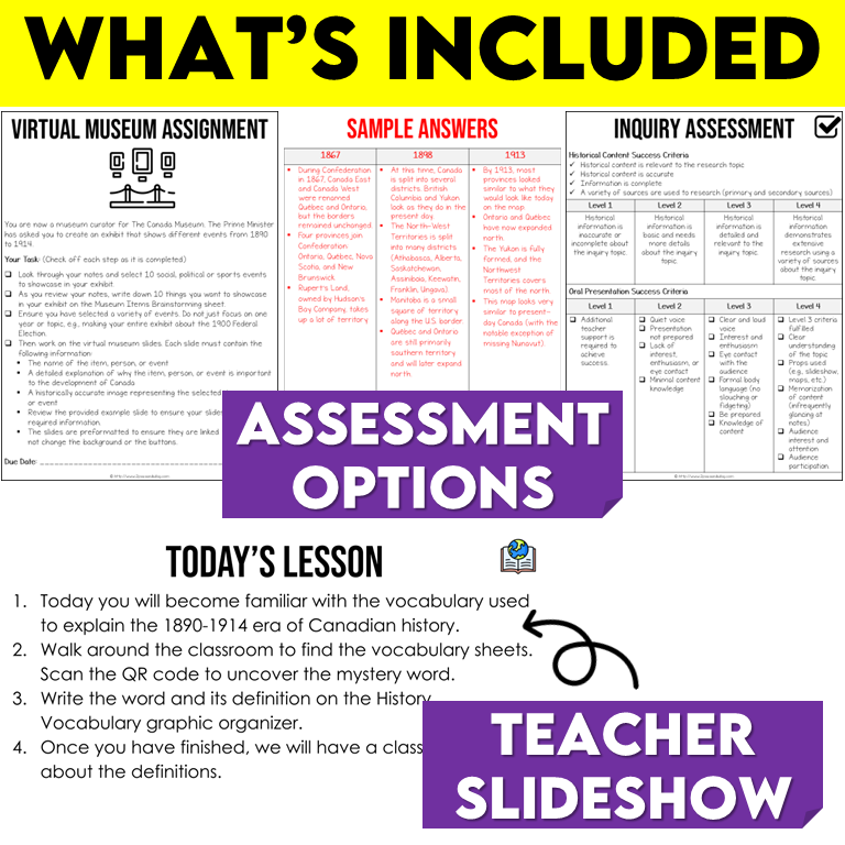 Grade 8 History Canada A Changing Society 1890-1914 Strand B