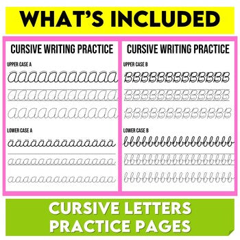 Middle School Cursive Writing Workbook