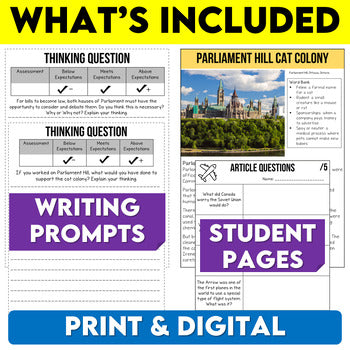 Canadian History Sub Plans Bundle