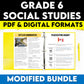 Grade 6 Social Studies Modified Bundle Ontario Curriculum
