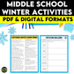 Middle School Winter Activities