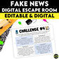 Fake News Digital Escape Room