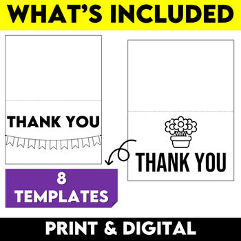 Thank You Note Template and Thank You Card Writing Lesson