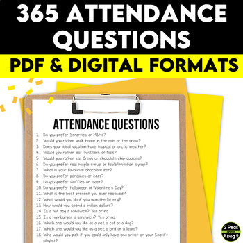 365 Attendance Questions
