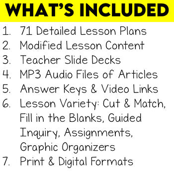 Grade 7 Science Modified Bundle