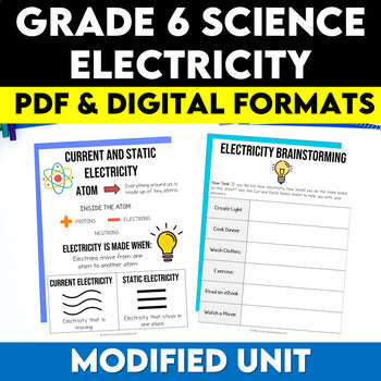 Grade 6 Electricity Modified Unit
