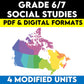 Grade 6/7 Social Studies Modified Bundle