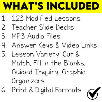 Grade 6/7 Social Studies Modified Bundle