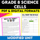 Grade 8 Science Modified Cells Unit
