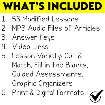 Grade 7/8 Geography Modified Bundle