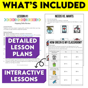 Grade 7/8 Geography Modified Bundle