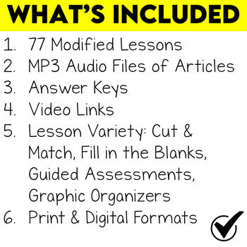 Grade 7/8 History Modified Bundle