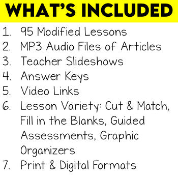 Grade 7/8 History Modified Bundle