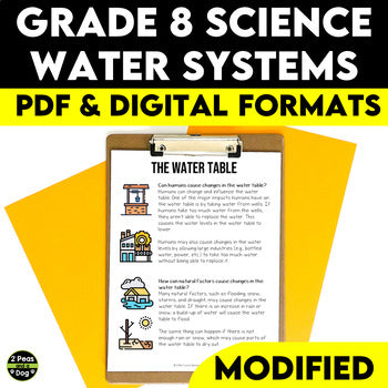 Grade 8 Science Modified Water Systems Unit