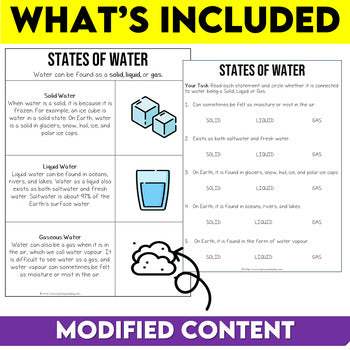 Grade 8 Science Modified Water Systems Unit