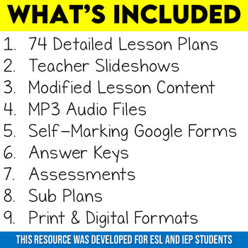 Grade 8 Science Modified Bundle Ontario Science