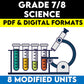 Grade 7/8 Science Modified Bundle