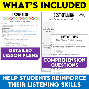 Podcast Listening Comprehension Lesson - Nike Shoes